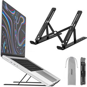 Laptop Standaard, Ergonomische Laptop Stand, Verstelbare Laptophouder compatibel met alle 9-16'' Laptops en Tablets, Opvouwbare Laptopstandaard, Zwart