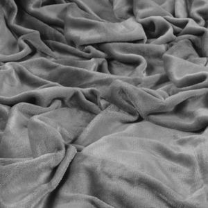 Zachtbeddengoed.nl - Velvet - Dekbedovertrek - Peuterbed - Grijs - 120x150 cm - Laken - Zacht - Comfortabel - Kwalitatief - Luxe Beddengoed met Velvet aan Beiden Zijden
