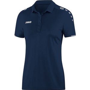 Jako Polo Classico Dames Marine-Wit Maat 46