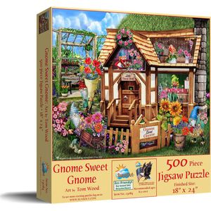 XL Legpuzzel - Gezellig Buitenhuis - 500 XL puzzelstukjes - Sunsout- ouderen - slechtziende