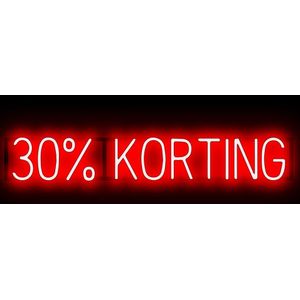 30% KORTING - Reclamebord Neon LED bord verlichting - SpellBrite - 100,7 x 16 cm rood - Lichtreclame - 6 Dimstanden - 8 Lichtanimaties
