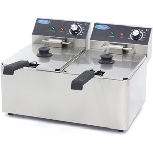 Maxima Frituurpan 2x 8 L 2 Manden tot 2,8 Kg Frites Friteuse