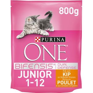 Purina ONE Junior - Kip/Granen - Kattenvoer - 800 g