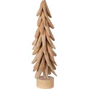 J-Line kerstboom Op Voet Takken - hout - naturel - medium