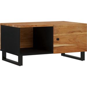 vidaXL Salontafel van massief acaciahout 80x50x40 cm Salontafel - Acacia - Meubilair - Livingroom - Koffietafel