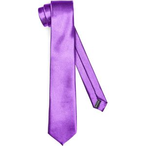 Ladeheid Smal Stropdas - Stropdassen voor heren - Lengte: 150 cm, Breedte: 8 cm - Violet - LA-EA-TMS-8