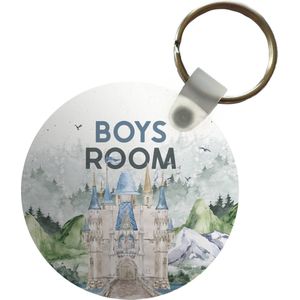 Sleutelhanger - Quotes - Spreuken - Jongen - Boy's Room - Kids - Baby - Jongetje - Plastic - Rond - Uitdeelcadeautjes