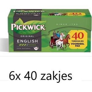Pickwick thee - Engelse melange voordeelpak 6x 40 eenkopszakjes