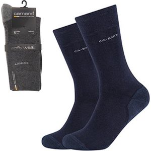 Camano Ca Soft 2 PACK Badstof zool Unisex Marine 43/46 Naadloos zonder knellende boord Casual sokken Wandelsokken Werksokken