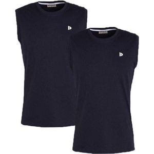 2-Pack Donnay T-shirt zonder mouw (589100) - Sportshirt - Heren - Navy - maat 4XL