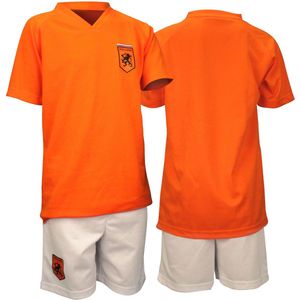 Voetbalset Supporter - Junior - Oranje/Wit - Maat 128