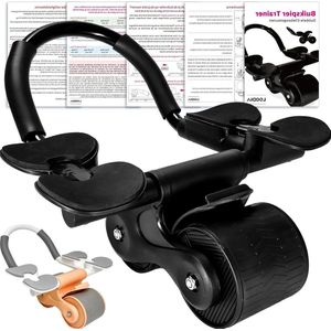 Fitness Ab Roller buikspiertrainer automatische rebound buikwiel krachttraining thuis ab wheel