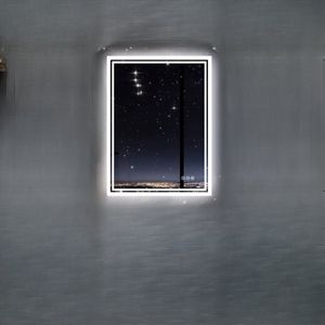 Verlichte Badkamerspiegel - LED Achtergrondverlichting - Dimbaar & Anticondens - Wandmontage - Modern & Energiezuinig - 50x70cm