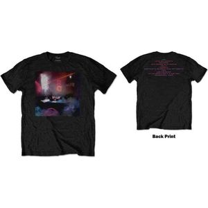 Prince - Watercolours Heren T-shirt - met rug print - 2XL - Zwart