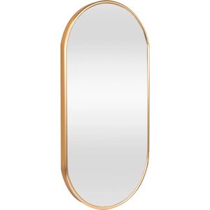 In And OutdoorMatch Mirror Zizi - Hangspiegel - 30x60cm - Goudkleurig - Passpiegel - Elegant Design