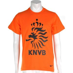 Nike Dutch Boys Core Tee - Sportshirt - Kinderen - Maat 140 - 152 - Oranje