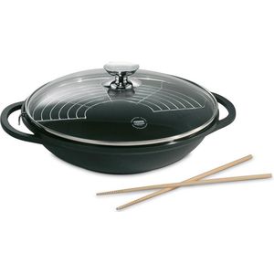Berndes Vario Click Induction wok met deksel - aluminium - Ø 32 cm - Zwart