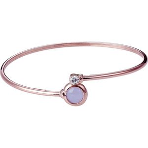 Orphelia ZA-7406 - Armband Bangle Twist- Zilver 925 Rosé - Zirkonia - 58 mm