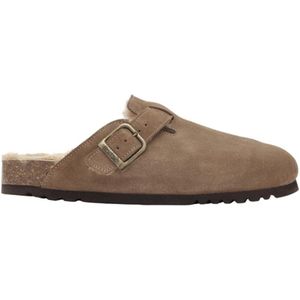 Klomp Scholl Men Olivier F New Suede Sa Mens Dark Beige-Schoenmaat 45