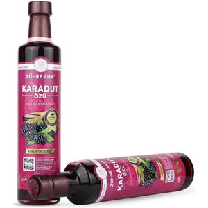 Zühre Ana Zwarte Moerbei-extract Siroop 1 Fles 670 Gr Black Mulberry Extract, met vitamine A, B, C, E en K is een nieuwe formule speciaal ontwikkeld voor uw thuiskeuken en tafels van Zühre Ana!