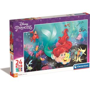 Clementoni - Puzzel 24 Stukjes Maxi Little Mermaid, Kinderpuzzels, 3-5 jaar, 24243