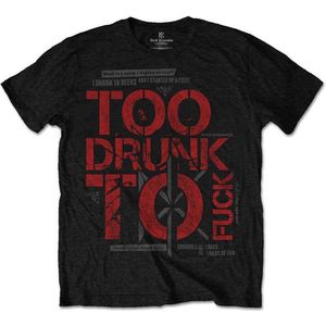 Dead Kennedys Heren Tshirt -S- Too Drunk Grijs