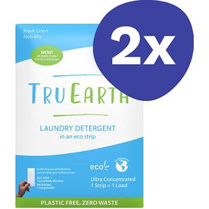 Tru Earth Eco Wasstrips Fresh Linen (2x 64 stuks)