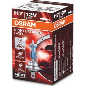 1 STUK Automotive Bulb Osram Night Breaker Laser H7 12V 55W