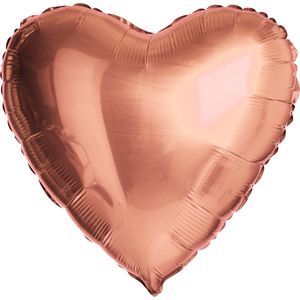 Valentijn Versiering I Love You Hartjes Ballonnen Valentijn Decoratie Folie Ballon Hart Rose goud 60 Cm XL Formaat – 1 Stuk