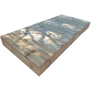 Opstapje - tuintrap trede stapelbaar - 12 planken breedte 80cm H17cm