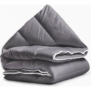 Zavelo Easy All-in-one-Dekbed Antraciet-Lits-Jumeaux (240x200 cm)