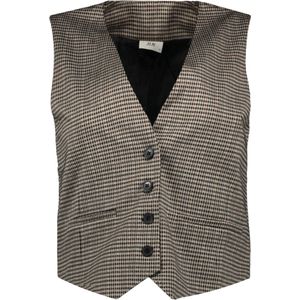 Jacqueline de Yong Vest Jdygeggo Mia Waistcoat Jrs Atk 15328945 Cobblestone/mini Check Dames Maat - S