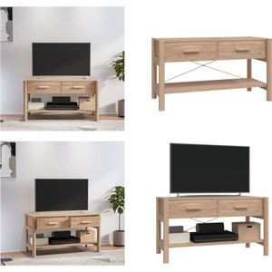 vidaXL Tv-meubel 82x38x45 cm bewerkt hout - Tv-kast - Tv-kasten - Tv-meubel - Tv-meubel Met LED-verlichting