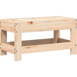 vidaXL Tuinvoetenbank - Massief Grenenhout Tuin Bank - Voetenbank - Lounge Set - Grenenhout Bank - Outdoor Furniture
