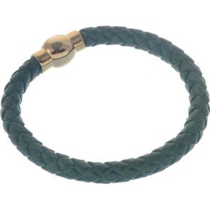 Behave Gevlochten armbandje van imitatieleer