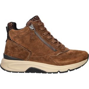 Gabor Rollingsoft Veterschoenen Hoog - cognac - Maat 7