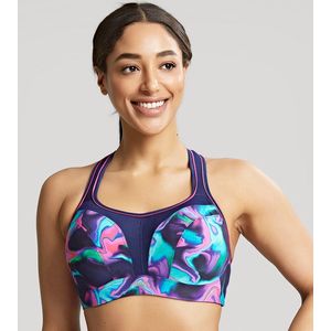 Panache - Full-Busted Underwire Sports Bra Cyber Swirl - 80C