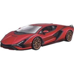 Bburago Modelauto Lamborghini Sian FKP 37 2019 1:18 rood