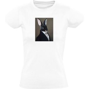 Konijn Dames T-shirt - huisdier - kunst - grappig