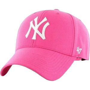 47 Brand MLB New York Yankees Kids Cap B-RAC17CTP-RSA, voor meisje, Roze, Pet, maat: One size