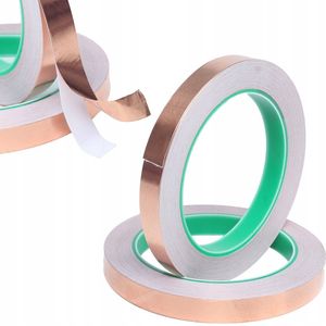 Kopertape 5 mm x 20 m (dikte 0,05 mm) – dubbelzijdig geleidend
