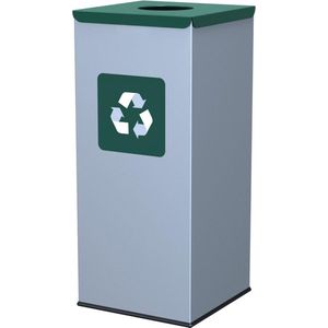 ALDA Eco - Square prullenbak 60L - Groen
