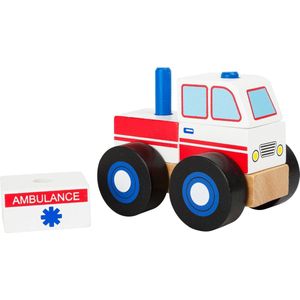 Houten Ambulance Bouwvoertuig - Small Foot