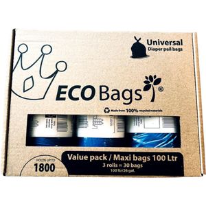 DiaperChamp ECO 3X 100L Valuepack Maxi Zak voor Luieremmer Medium & Large 2125
