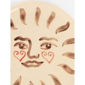 Sissy-Boy - Beige ontbijtbord cheaky heart