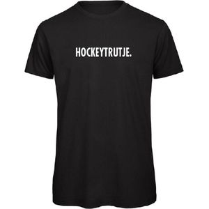 T-shirt Zwart XXL - Hockeytrutje - wit - soBAD. | T-shirt unisex | T-shirt mannen | T-shirt dames | Hockey | Oranje