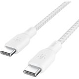 Belkin Boost Charge Braided - USB-C naar USB-C - 2m - Wit