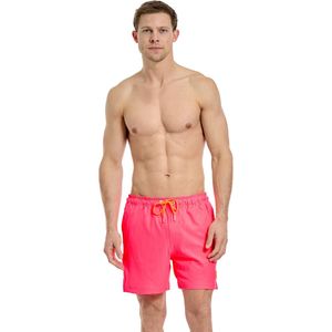 OppoSuits Neon Pink Power - Heren Zwembroek - Zomer Shorts Met Ritsen en Zakken- Neon Roze
