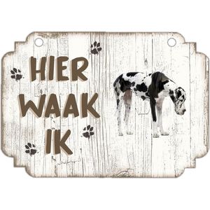Waakbord | Hier Waak Ik: Duitse dog