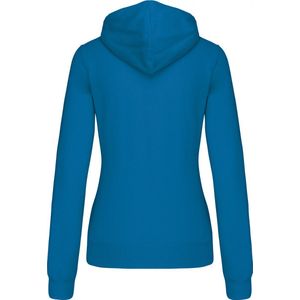 Sweatshirt Dames XS Kariban Lange mouw Tropical Blue / White 80% Katoen, 20% Polyester